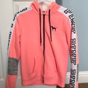 PINK Zip-Up Hooded Jacket